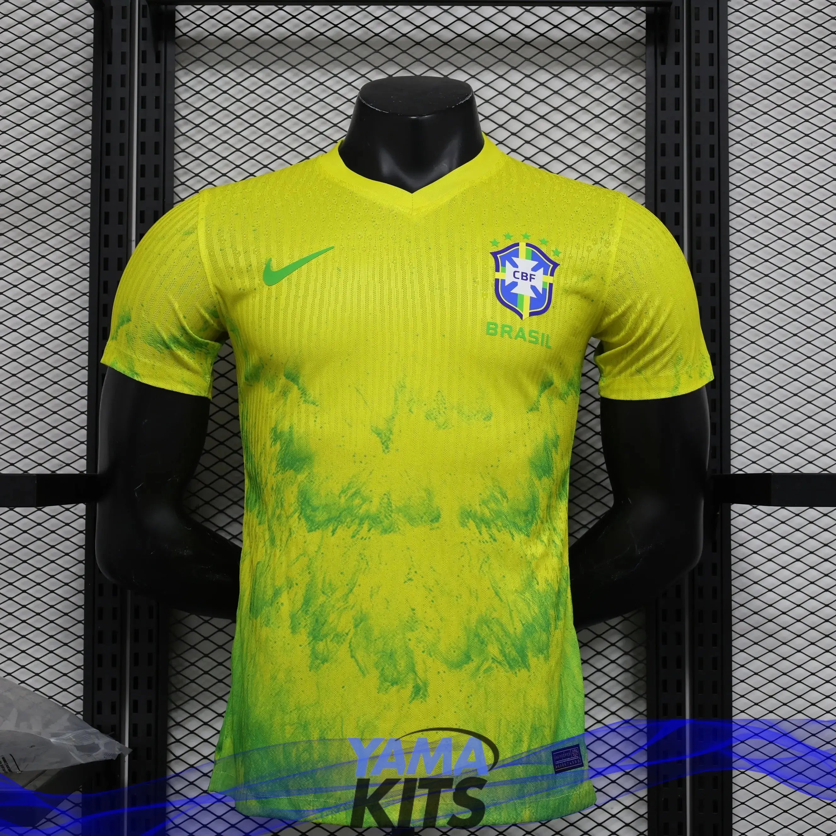 MAILLOT BRÉSIL CONCEPT "jaune,vert" 2024/2025 YamaKits Foot