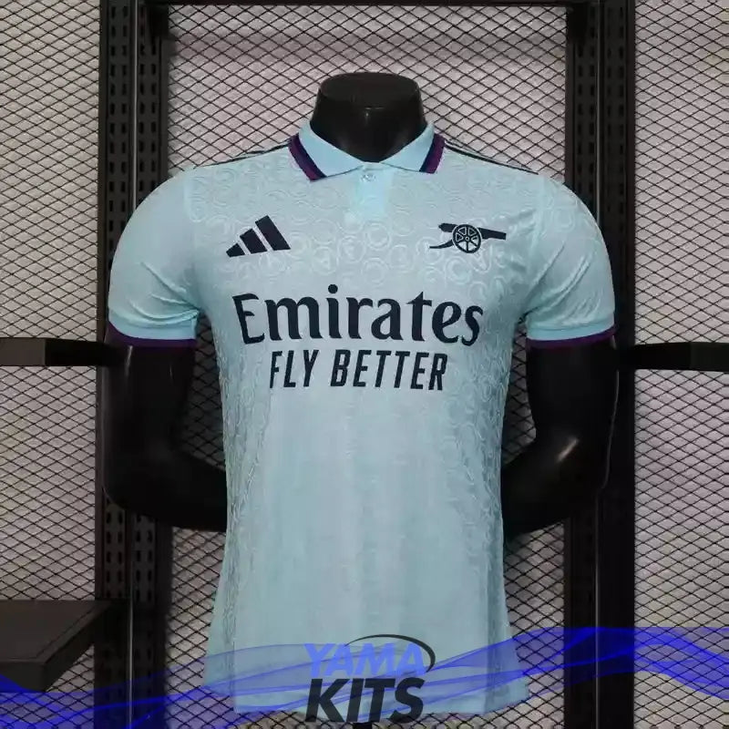 Maillot Arsenal concept "Bleu ciel" 2025/2026 Version Player YamaKits