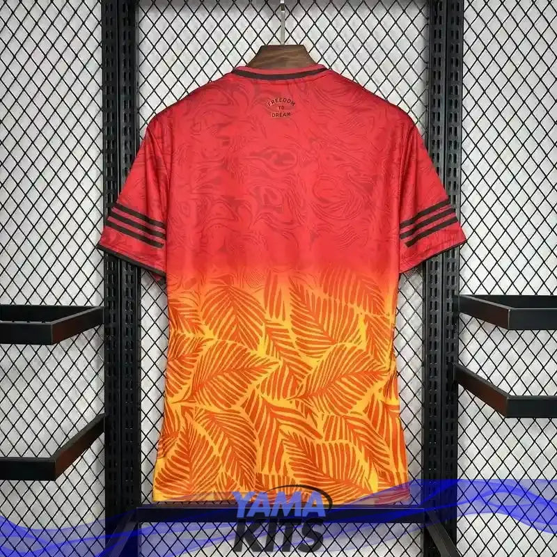 Maillot Miami concept "Palmier, rouge orange" 2025/2026 YamaKits Foot